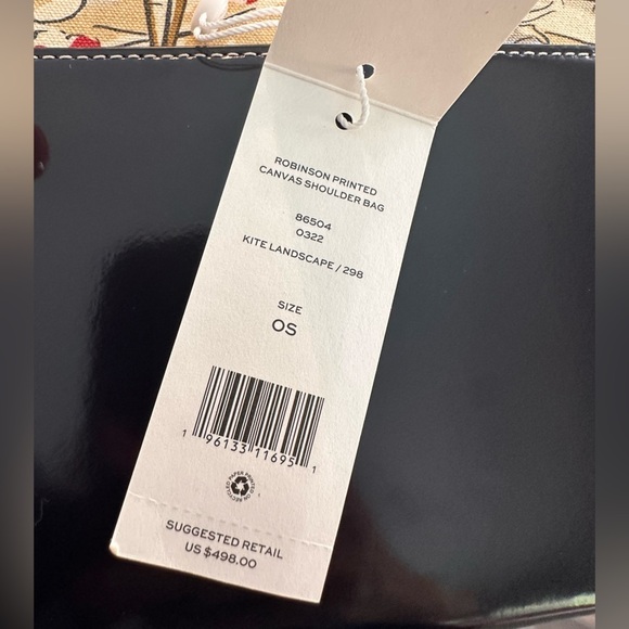 Tory Burch Robinson Printed Canvas Shoulder Bag Kite Landscape NWT - Picture 2 of 16